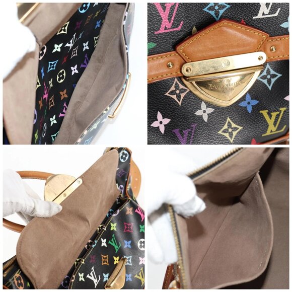 LOUIS VUITTON Monogram Multicolor Rita Tote Bag Black - Picture 14 of 15